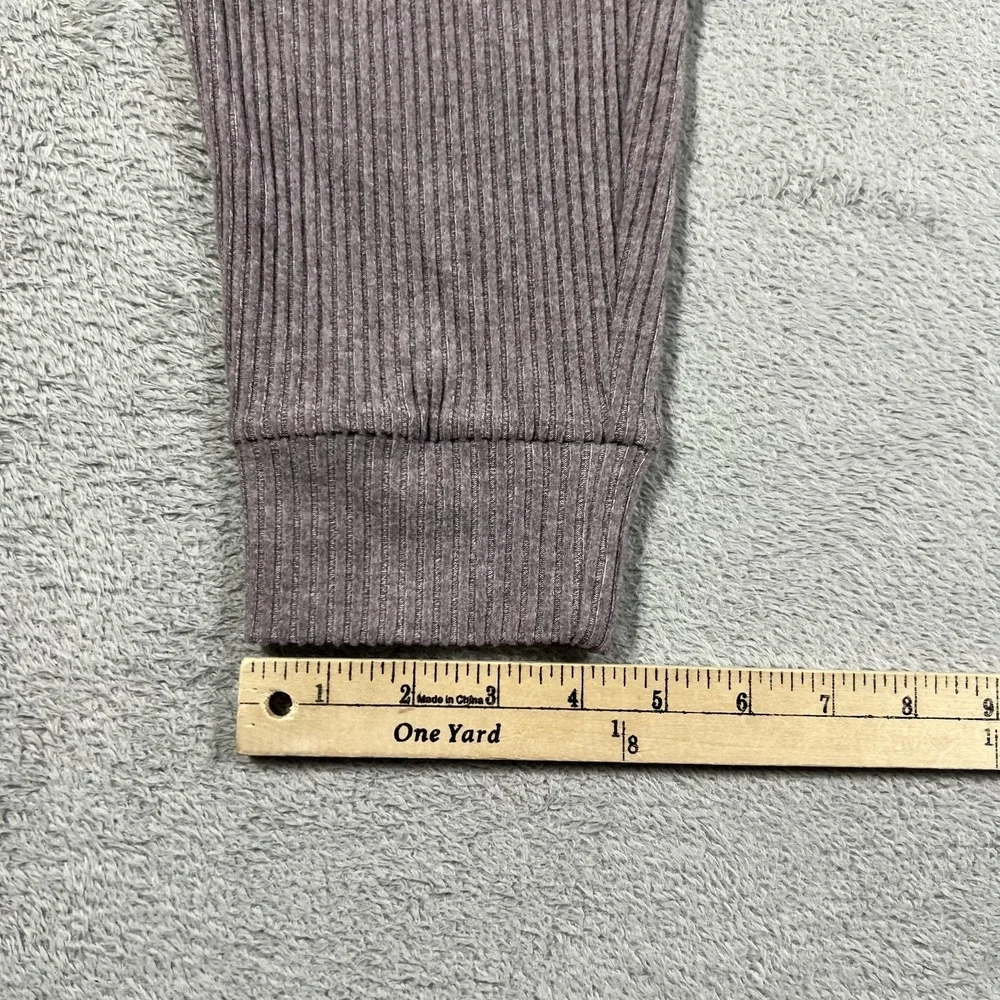 Alo Yoga Muse Sweatpants Jogger Womens Medium Ribbed Knit Dusk Purple